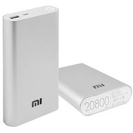 Зовнішній акумулятор Power Bank MI 20800mAh USB (2A), індикатор заряду