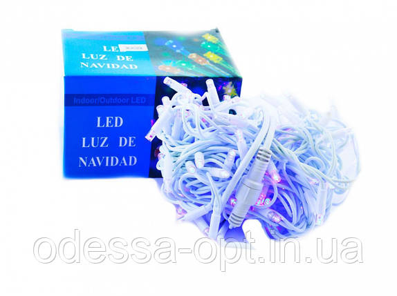Xmas гірлянда LED 100L 3.3 Line B-1 Синя 10 метрів Вулична+з'єдн., фото 1