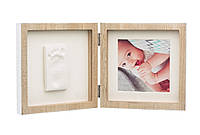Baby Art - Двойная рамочка с отпечатком ручки, Деревянная, NEW