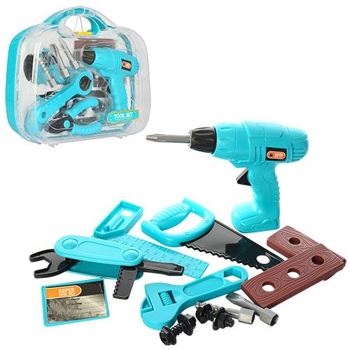 Дитячий набір іграшкових інструментів для хлопчика з механічним дрилем Tool set, фото 1