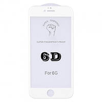 Защитное стекло King Fire 6D iPhone 6+ White