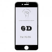 Защитное стекло King Fire 6D iPhone 7 8 Black
