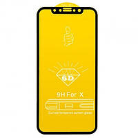 Защитное стекло King Fire 6D iPhone X XS 5,8" Black