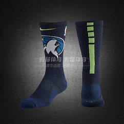 Сині шкарпетки Міннесота Minnesota Timberwolves Nike Elite Crew спортивні баскетбольні