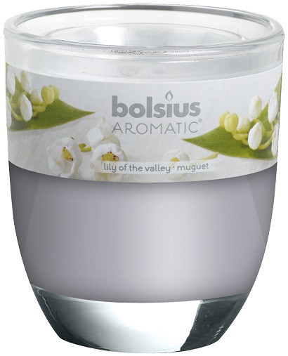 Свічка ароматична в склі конвалія Bolsius (57440)