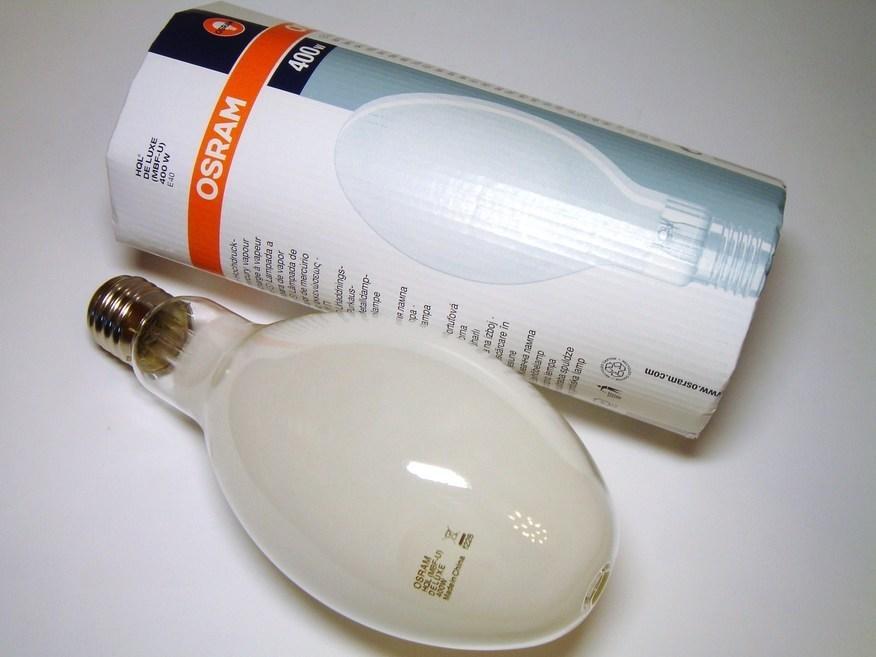 Лампа ртутна OSRAM HQL 400w ДРЛ 400 Вт E40, фото 1