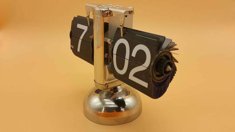 Перекидні годинник Flip Clock Чорні, фото 2