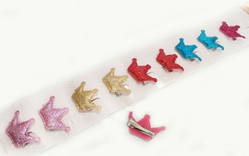 Шпилька кольорова Корона набір 10 шт.