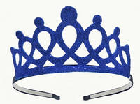 Корона на волосы синяя фоамиран