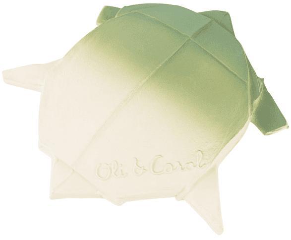 Oli&Carol — Іграшка-прорізувач для зубів Черепаха Оригамі, натуральний каучук, фото 1