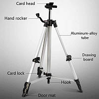 Мольберт для малювання автоматичний алюмінієвий 4в1 (срібло) з чохлом-сумкою для перенесення