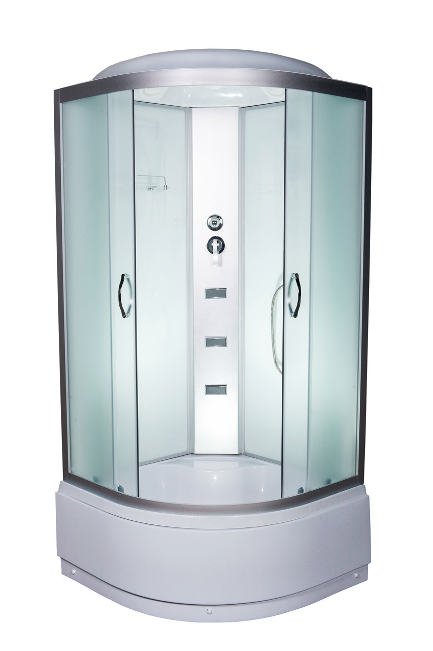 Душовий бокс високий піддон Sannio Ricco White F 95 RC, фото 1