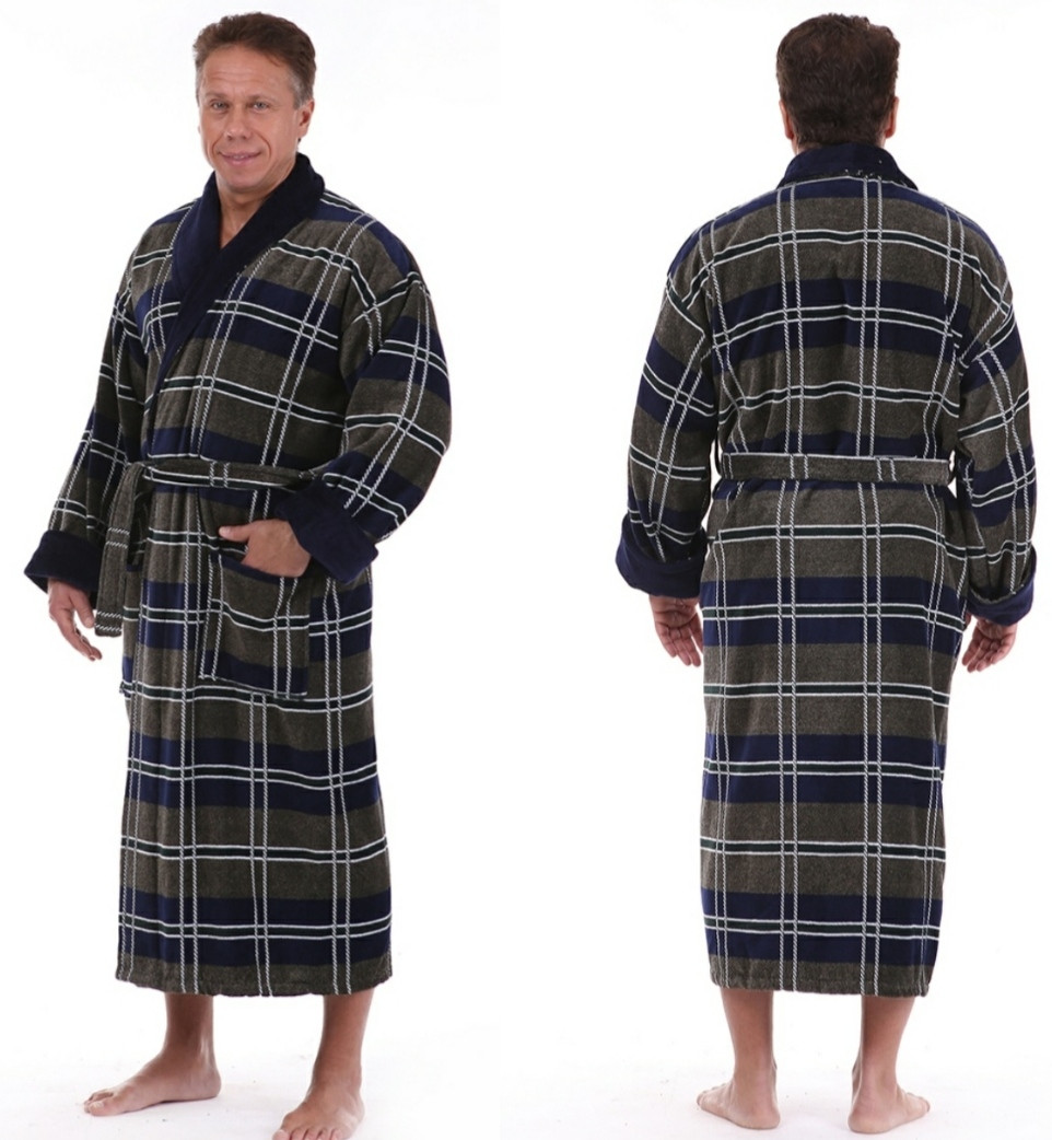 Чоловічий натуральний халат-Chereshkin, фото 1