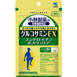 Kobayashi глюкозамін EX1500 мг + акулячий хрящ + Boswellia + Екстракт верби, 240 таб на 30 днів. До 07/2026