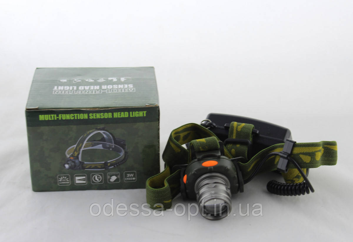 Налобний ліхтар BL 6616\602B із сенсорним керуванням