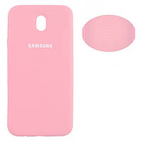 Чехол Silicone Cover для Samsung J7 2017 J730 розовый