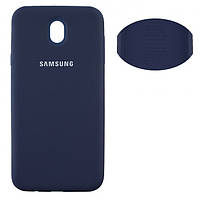 Чехол Silicone Cover для Samsung J7 2017 J730 синий