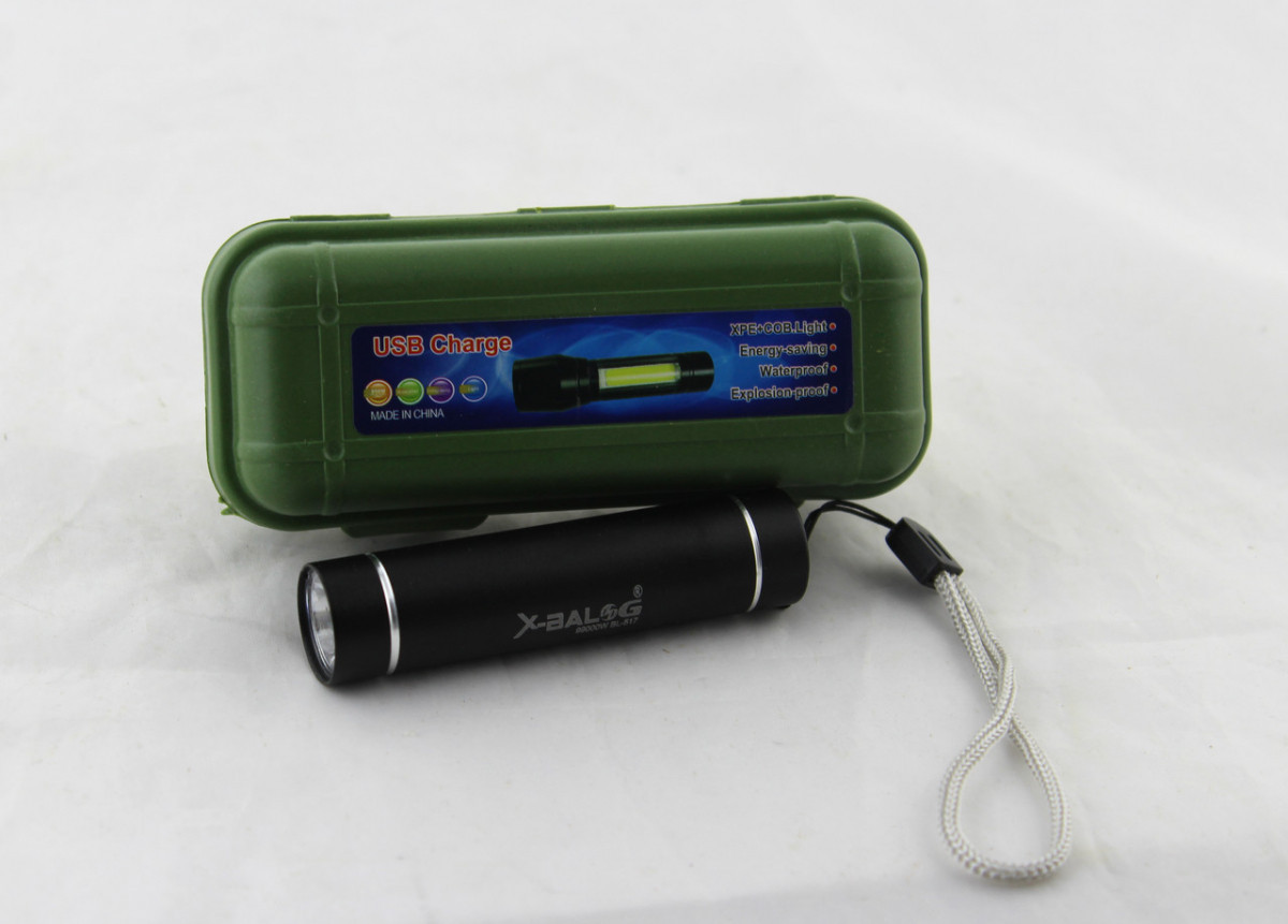 Ліхтарик ручний BL 517 COB заряджається від microUSB