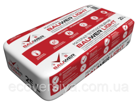 Штукатурка для теплоизоляции Bauwer LIGHT (Баувер Лайт) - 50 л
