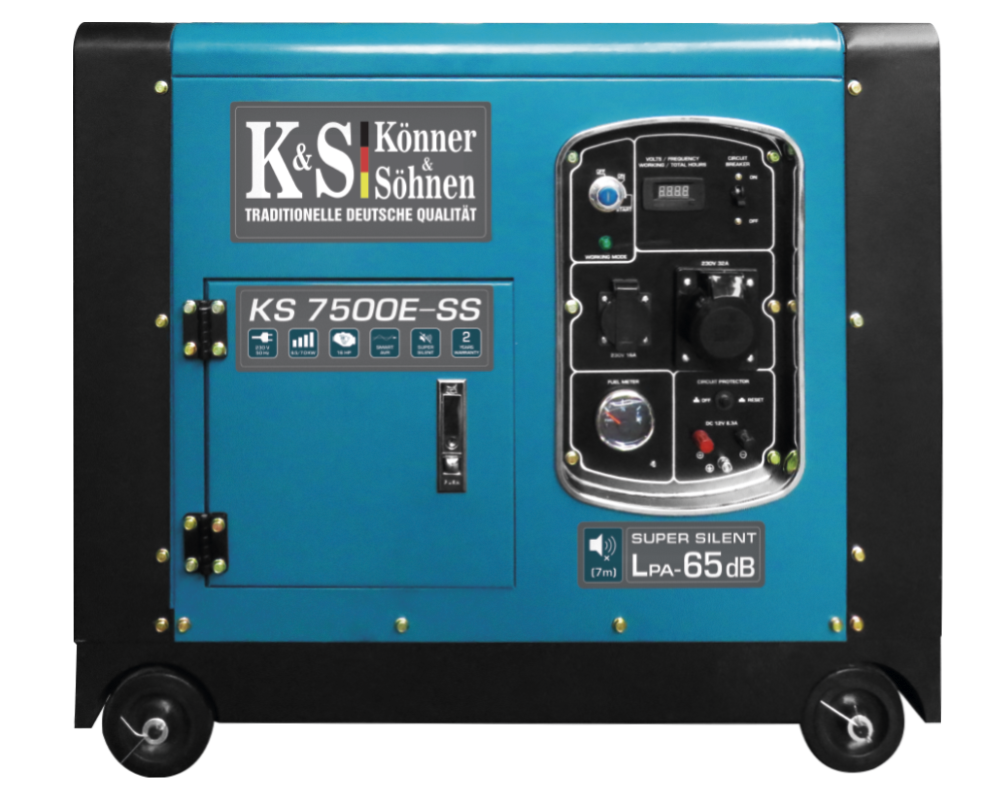 Бензиновий генератор Könner & Söhnen KS 7500E SS (7 кВт), фото 1