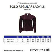 Женская футболка-поло JHK POLO REGULAR LADY LS цвет бирюзовый (TU)