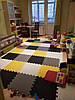 М'яка підлога килимок-пазл "Веселка" Eva-Line 200*150*1 см Сірий/Білий/Жовтий, фото 6