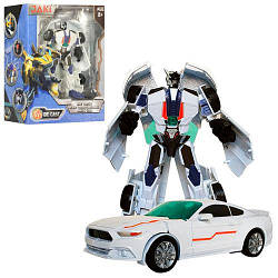 Іграшковий трансформер робот + машина JQ6107 метал 18 см