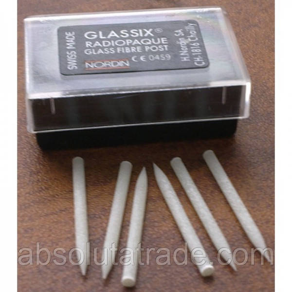 Скловолоконні штифти Glassix (Глассикс), 6 шт. No2 — штифти для відновлення коронкової частини зуба