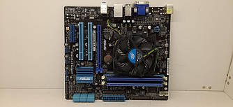 Комплект core i5 материнська плата ASUS P7H55-M LX+Core i5-750+4Гб+кулер Socket LGA1156✔MicroATX ✔2x DDR3