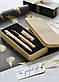 Ручка перова Faber-Castell GRIP 2011 Gold Edition корпус золотий металік, перо F (0.5 мм), 140932, фото 11