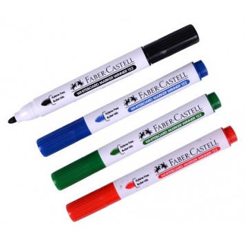 Маркери для дошки Faber Castell WHITEBOARD 4 шт. 2,2 мм (159304)