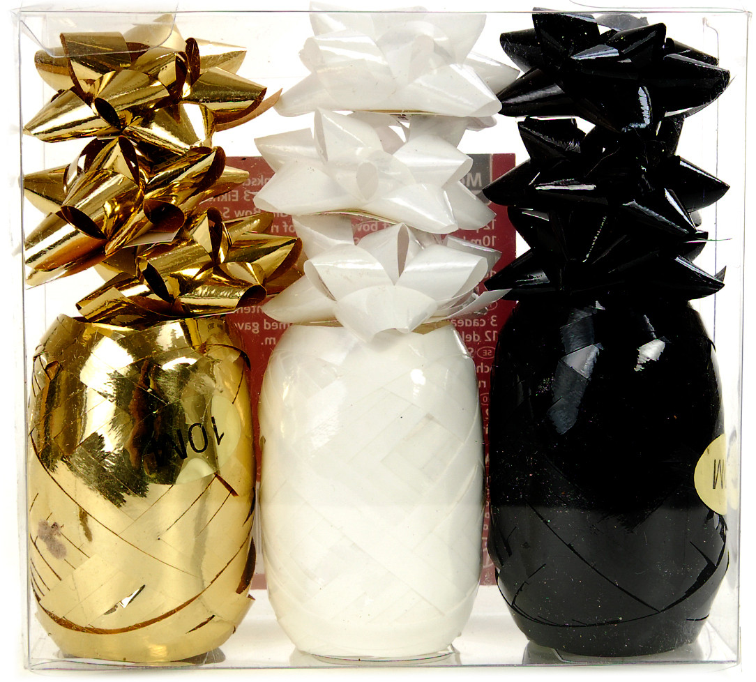 Набір декоративної стрічки та квітки для прикраси подарунків 12 в 1 Melinera, фото 1