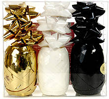 Набір декоративної стрічки та квітки для прикраси подарунків 12 в 1 Melinera