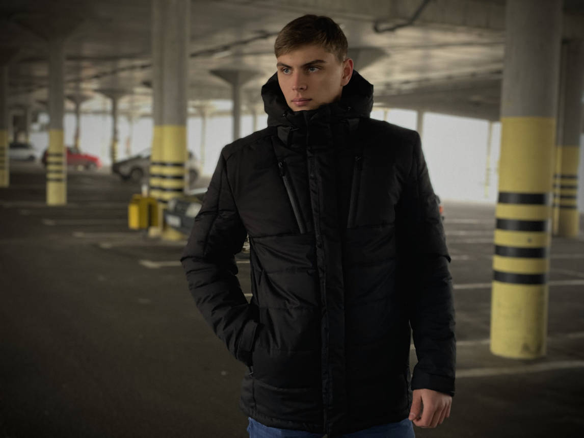 Чоловічий костюм сіро-чорний демісезонний Intruder Softshell Light Куртка чоловіча сіра, сині штани чорні, фото 2