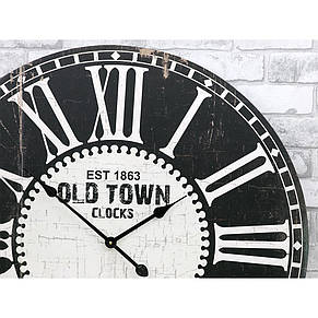 Дерев'яний настінний годинник, а ретростиль 80 см Old Town, фото 4