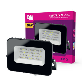 Прожектор світлодіодний ELM Matrix M 30W 6500К IP65 (26-0039.)