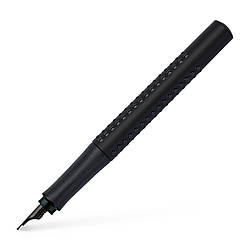 Ручка пір'яна Faber-Castell GRIP Edition корпус чорний, перо чорного кольору F, 140963