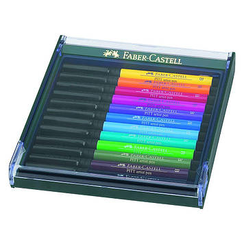 Набір лайнерів Faber Castell BRUSH 12 шт. Основні кольори (267421)