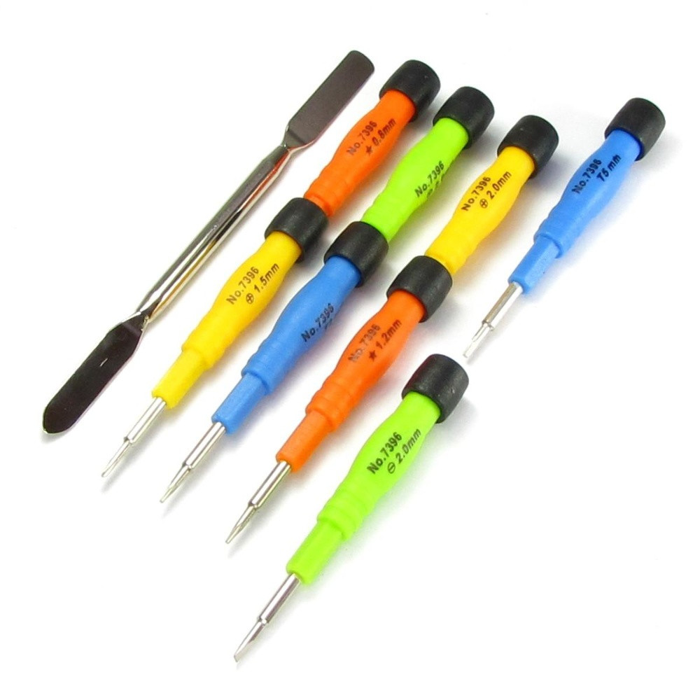 Набір інструментів 7396 (мет.лопатка, викрутки +1.5, +2.0, -2.0, T2, T5, мерс 2.0, пенталоб 1,2 і 0,8), фото 1