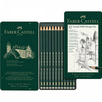 Набір графітних олівців Faber Castell CASTELL 9000 12 шт. 5Н-5В (119064)