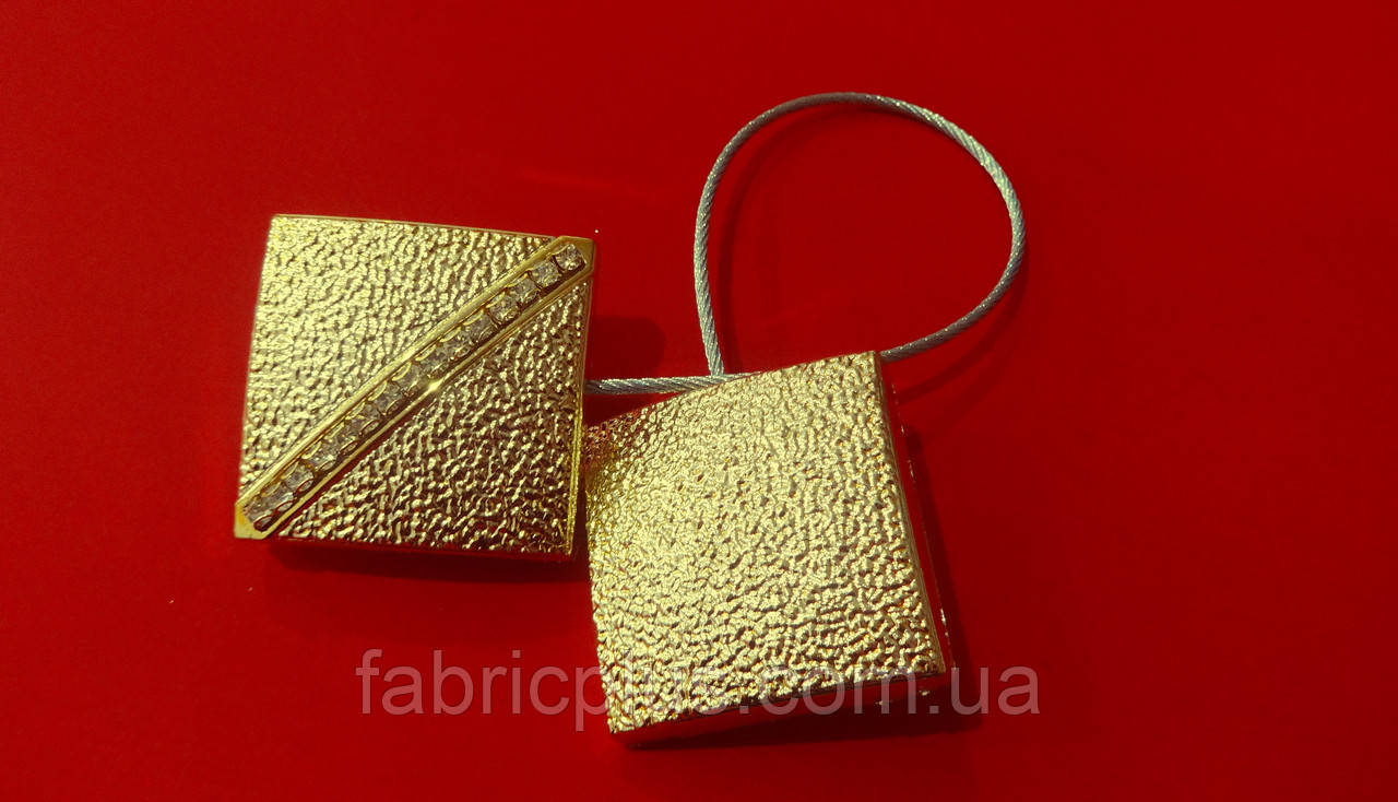 Магніт підхоплювач для штор 20,5*4,2 см (1 шт.) зі стразами