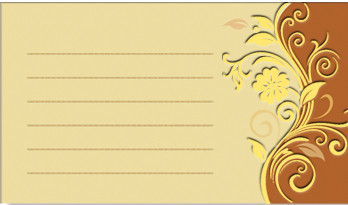 Авторська візитка № 10 (5х9см), 50 шт., фото 1