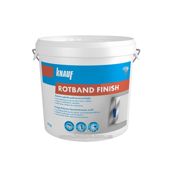 Шпаклівка KNAUF Rotband Finish (Кнауф Ротбанд Фініш), 8 кг