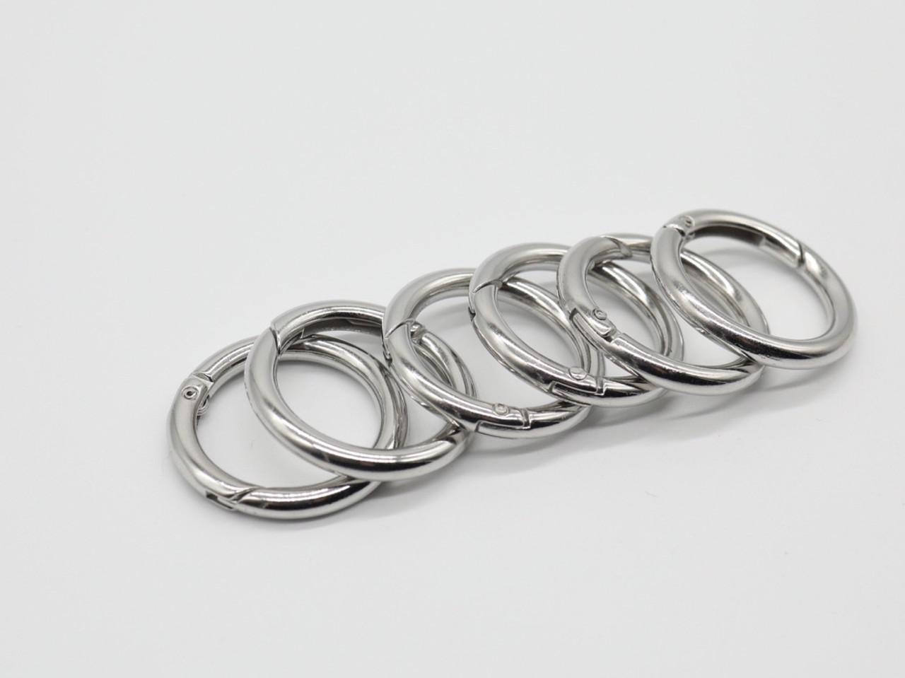 Кільце самозатискне. Колір "срібло". 33мм, фото 1