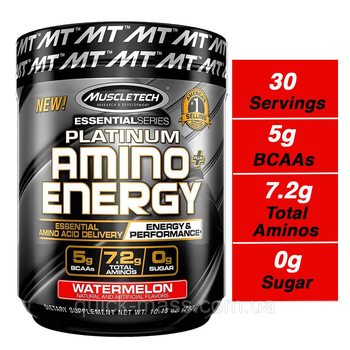 Амінокислоти MuscleTech Platinum Amino Energy 288g, фото 1