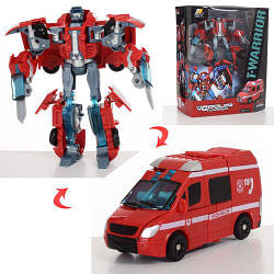 Дитячий трансформер іграшка J8016B робот+машинка 17 см