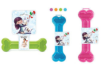 Іграшка для собак і цуценят гумова кістка GeoBone No4 Італія