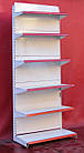 Торгові односторонні (пристінні) стелажі «Eden» 230х97 см, на 6 полиць, Б/у, фото 3