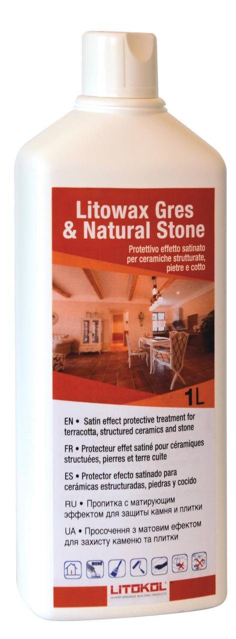 LITOWAX GRES & NATURAL STONE - Літовакс Грес Натурал стоун - Розчин на полімерній основі з матуючим ефектом, 1л