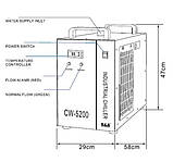 Чилер S&A, охолоджувач лазерних верстатів CW5200AH, фото 3